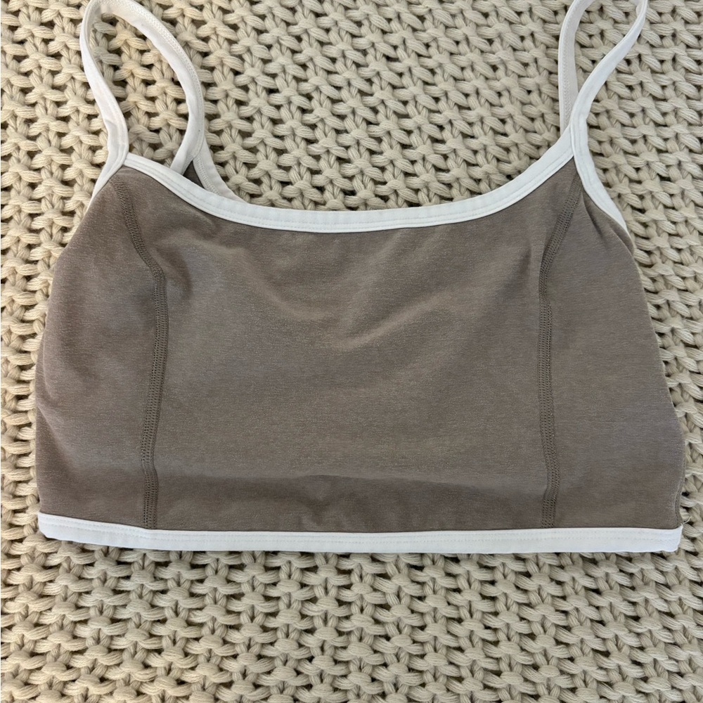 Beyond Yoga Brown Crop Top